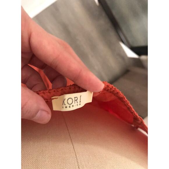 Kori American Orange Women's Sleeveless Romper with Pockets Small NWOT - Picture 8 of 8